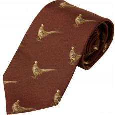 Bisley No16 Pheasant Tie Burgundy