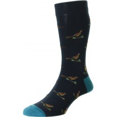 Bisley Pheasant Sock Navy Size 6-11