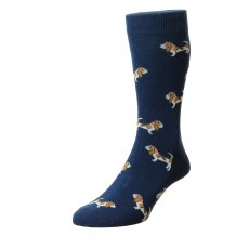 Bisley Hound Sock Navy Size 6-11