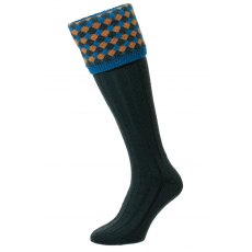 Bisley Hadleigh Diamond Sock Green Size 6-11