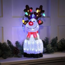 Noma Light Up Acylic Reindeer 54cm