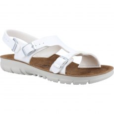 Birkenstock Saragossa Birko-Flor Sandal White