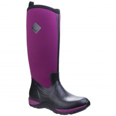 Muck Boots Arctic Adventure Pull On Wellington Black/Maroon