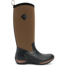 Muck Boots Arctic Adventure Pull On Wellington Boot Black/Tan