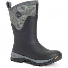 Muck Boots Arctic Ice Mid Geometric Wellington Black/Grey