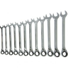 Jefferson Reversible Ratchet Spanner Set 12 Piece