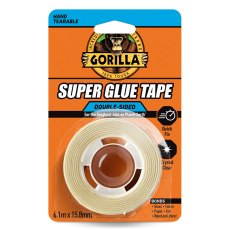 Gorila Superglue Tape Clear 6.1m