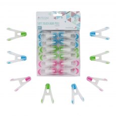 Prism Soft Touch Mini Assorted Pegs 12 Pack