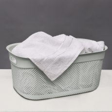 JVL Droplette Laundry Basket 33L Ice Grey