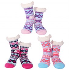 Nuzzles Fleece Butterfly Sock Assorted