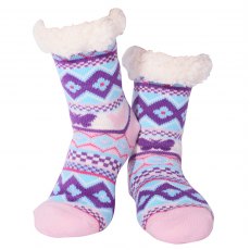 Nuzzles Fleece Butterfly Sock Assorted