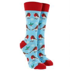 Sock Society Xmas Robins Assorted