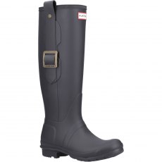 Hunter Original Tall Exaggerated Buckle Wellington Black