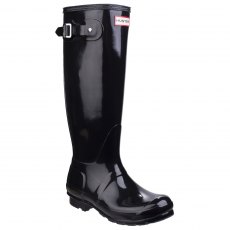 Hunter Original Tall Gloss Wellington Black