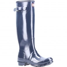 Hunter Original Tall Gloss Wellington Navy