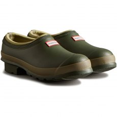 Hunter Gardener Clogs Dark Olive/Clay