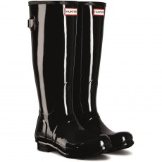 Hunter Tall Back Adjustable Gloss Wellington Black