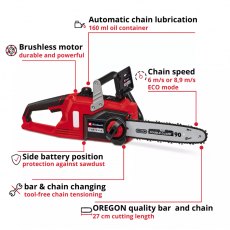 Einhell PXC Fortexxa 18/30 18v Cordless Chainsaw 27cm Bare Tool Einhell PXC Fortexxa 18/30 18v Cordless Chainsaw 27cm Bare Tool