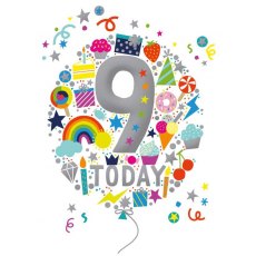 9 Today Birthday Card