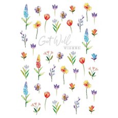 Get Well Flowers Card
