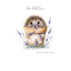Paw Sending Hedgehugs Get Well Soon Card
