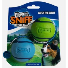 Chuckit! Sniff Fetch Balls Duo Medium 2 Pack