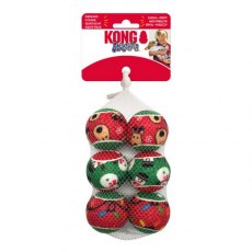 Kong Holiday Squeakair Balls 6 Pack