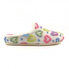 Lunar Valentine Mule Slipper White