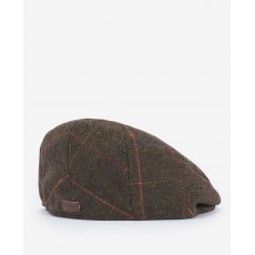 Barbour Wilkin Flat Cap Olive Herringbone Size M