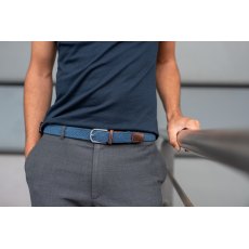 Billybelt Woven Belt Air Force Blue Size 36-40"