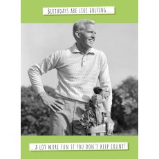 Picture This Golfing Birthday Card