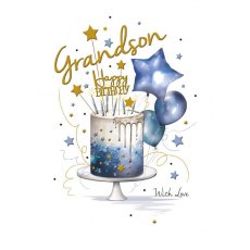 Spritz Cake Grandson Birthday Card