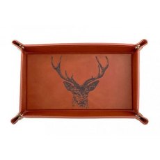 Just Slate Leather Trinket Tray