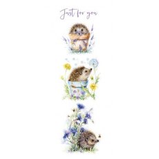 Hedgehogs Just For You Card