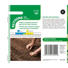 Suttons Pea Pisum Sativum Snak Hero Seeds