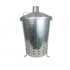 Galvanised Metal Incinerator 80L