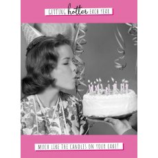 Picture This Getting Hotter Birthday Card