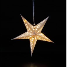 Light Up Paper Shining Star Warm White 40cm 15 LEDs Light Up Paper Shining Star Warm White 40cm 15 LEDs