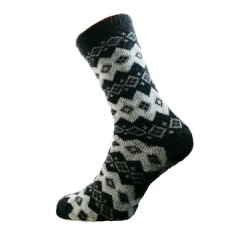 Gemjar Wool Blend Sock Black/Cream