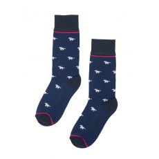 Rydale Galloping Horse Ankle Sock Denim Size 4-7