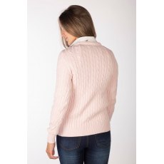 Rydale Emma Cable Knit Jumper Soft Pink Rydale Emma Cable Knit Jumper Soft Pink