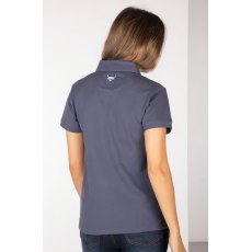 Rydale Byland Cow Polo Shirt Denim/White/Sorbet