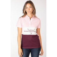 Rydale Byland Cow Polo Shirt Sorbet/White/Berry