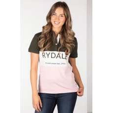 Rydale Byland Polo Shirt Olive/White/Sorbet