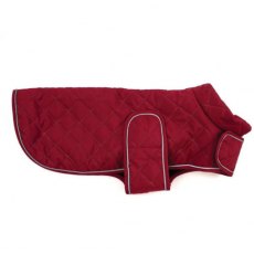 Happy Pet Quilted Dog Coat Burgundy