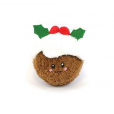 Happy Pet Christmas Pudding Squeaker Ball Dog Toy