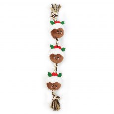 Happy Pet String Of Christmas Puddings Dog Toy