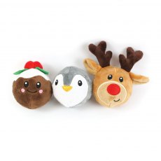 Happy Pet Festive Character Tennis Ball Assorted