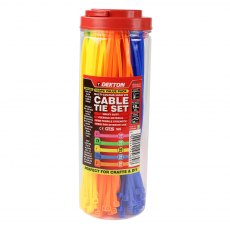 Dekton Hi Vis Cable Tie Set 3.6mm 250 Piece