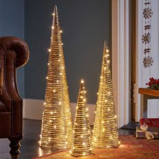 Three Kings Champagne Braid TreeBelisk 3 Pack